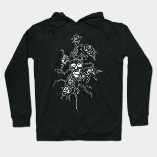 Skull and roses - lines Hoodie